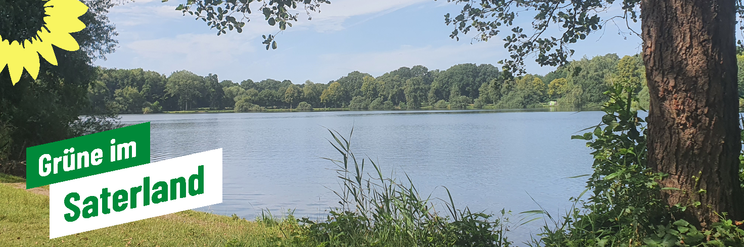 Blick auf den Hollener Badesee in Ramsloh.