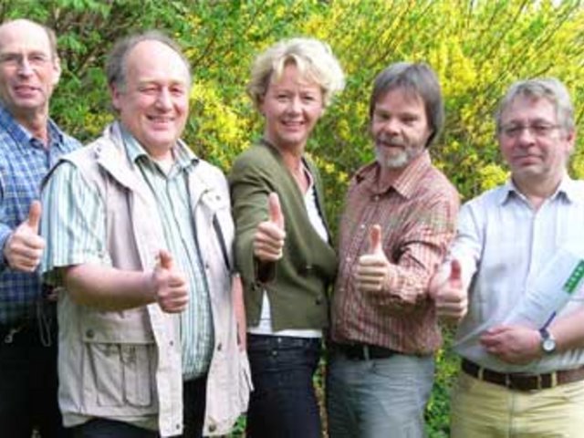 Von links: Harry Lüdders, Josef Dobelmann, Helga Thole, Ludwig Kleinalstede, Michael Jäger